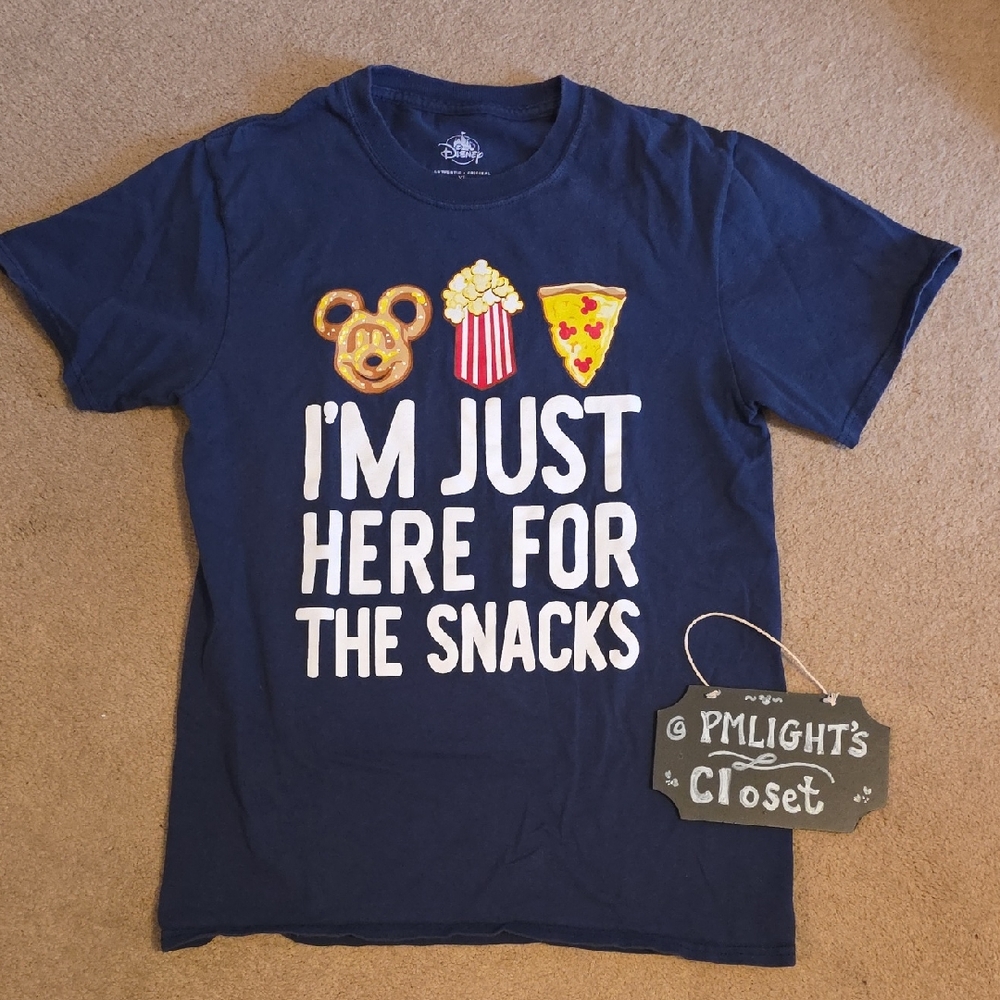 Disney Navy Snack Graphic T-Shirt Youth XL Short Sleeve